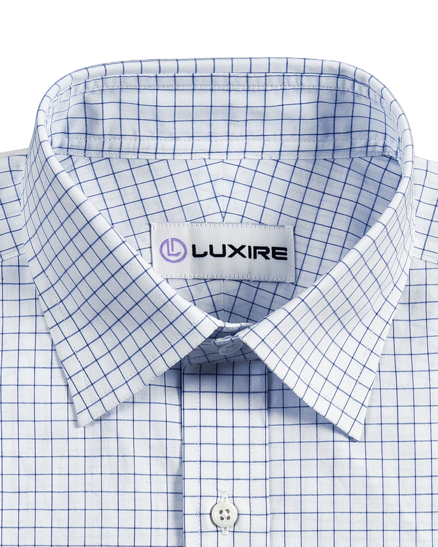 Navy White Checks Shirt