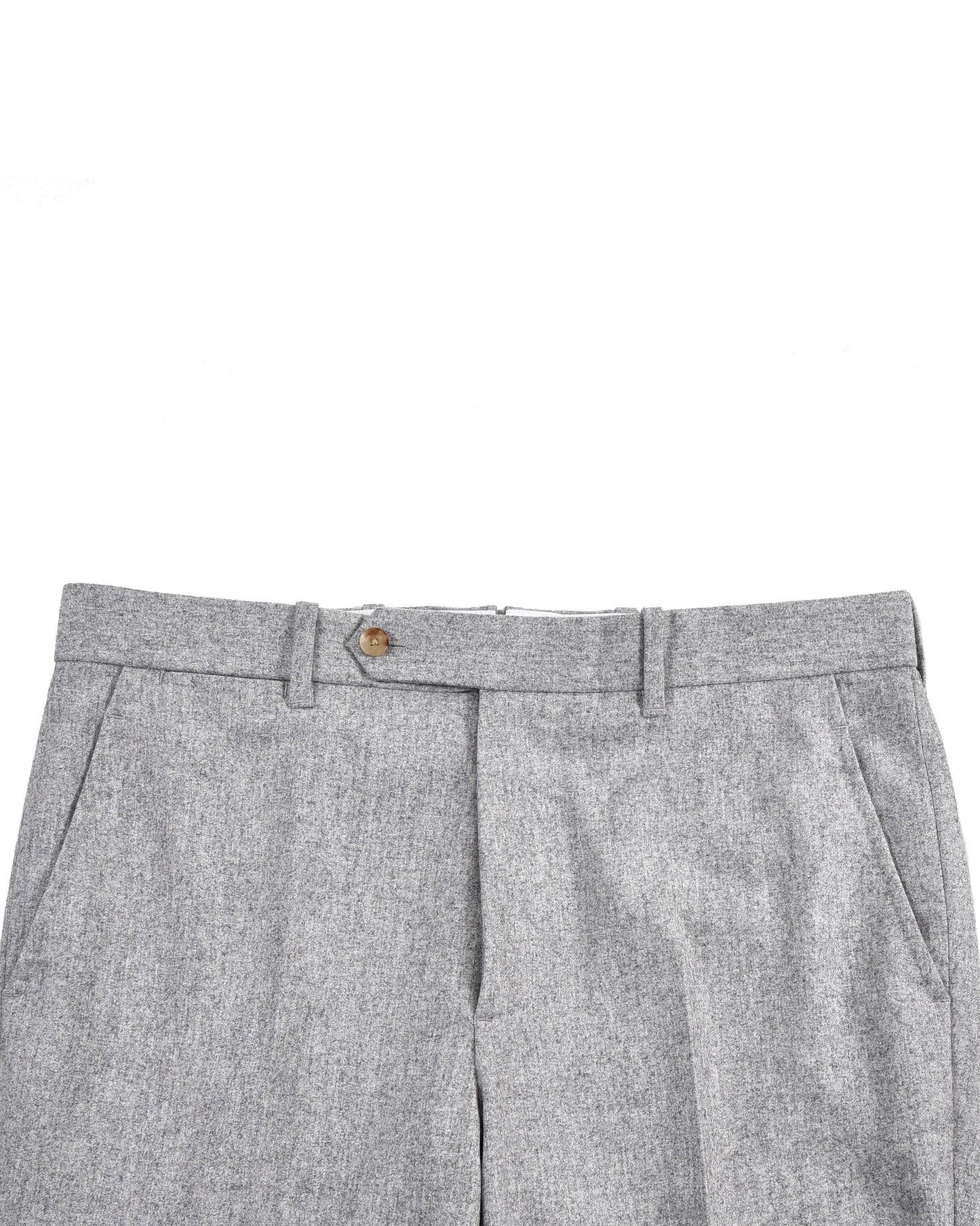 VBC 100% Wool: Ash Grey Flannel Dress Pant