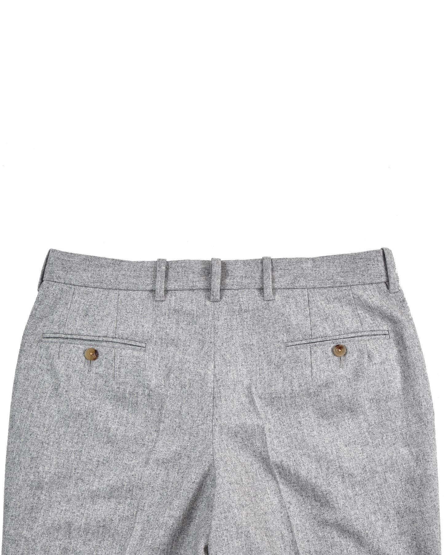 VBC 100% Wool: Ash Grey Flannel Dress Pant