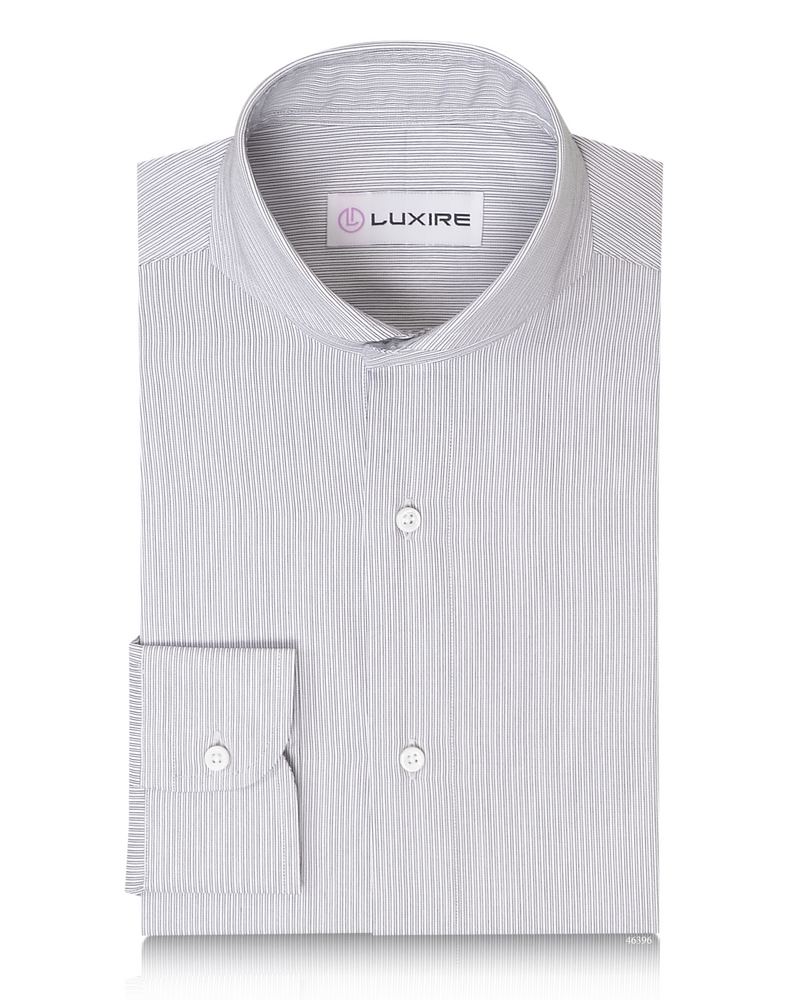 White With Navy Shadow Stripes by Monti