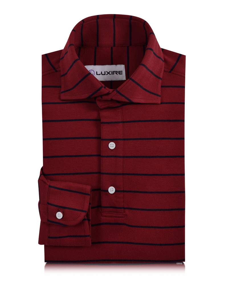 Maroon Navy Candy Wide Stripes T-shirt