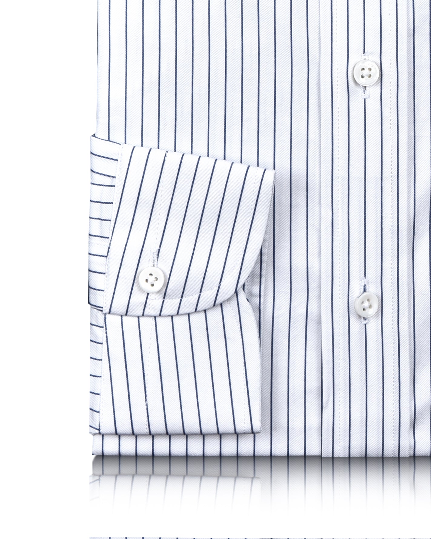 Luxire Presto: Monti Blue Pin Stripes Twill Shirt