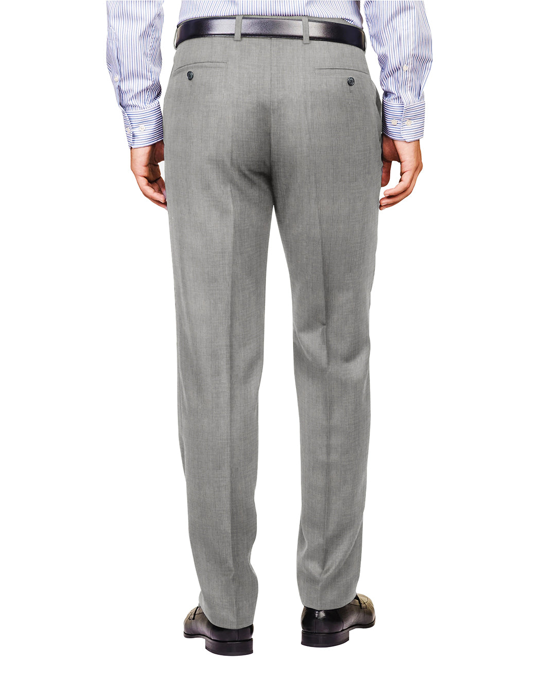 Washable Wool Suit: Light Grey