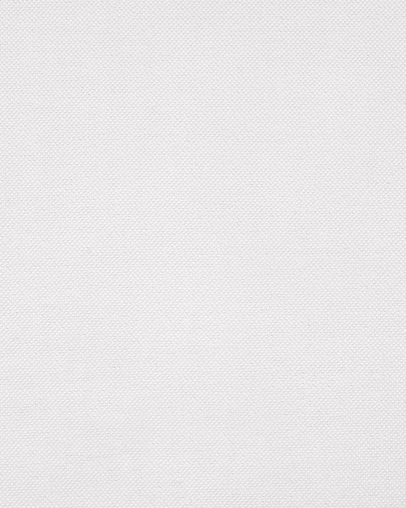 Close up of the custom oxford shirt for men by Luxire in milky white