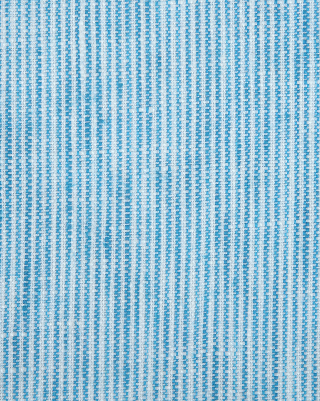 Close up of the custom linen shirt for men in candy blue by Luxire Clothing 2