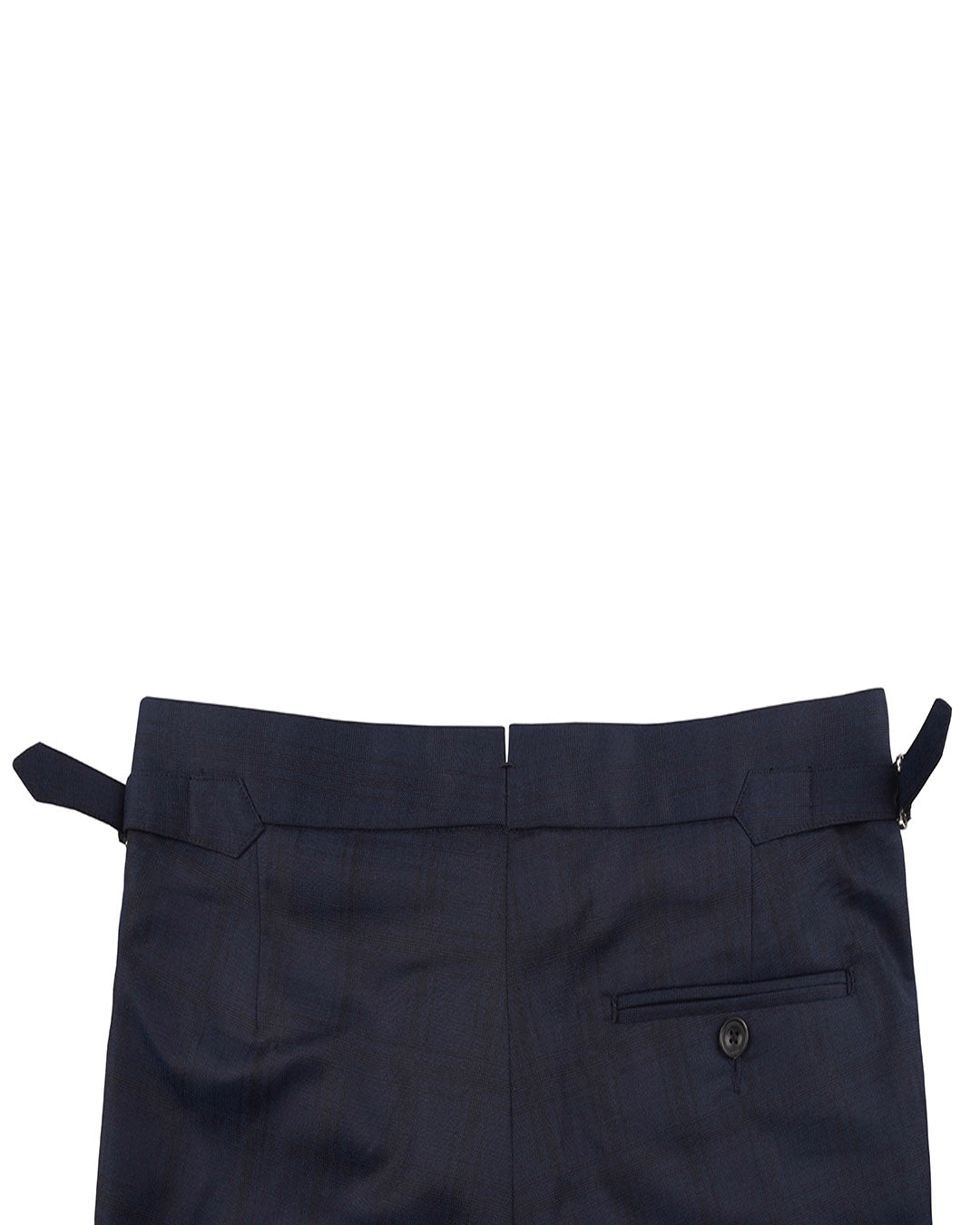 Drago Dark Navy Checks Super 160s Wool