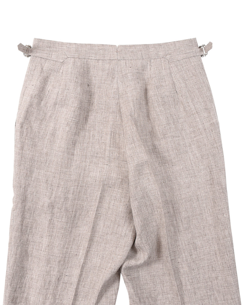 Solbiati Light Brown Linen Dress Pant
