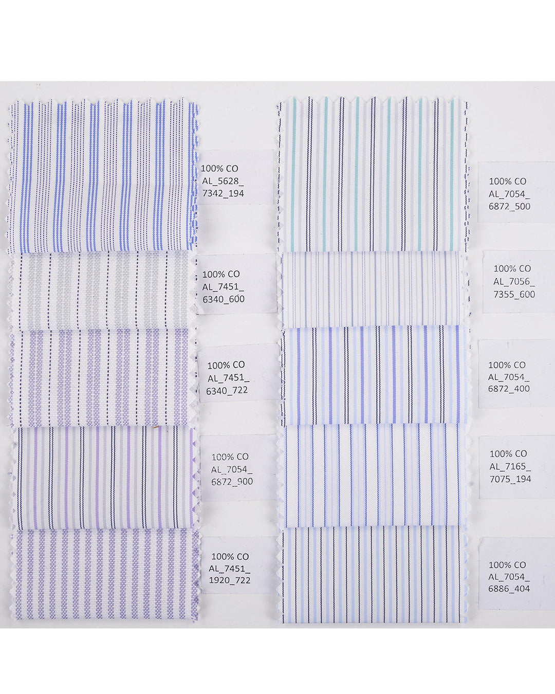 Alumo Oxford Light Purple and Navy Stripes