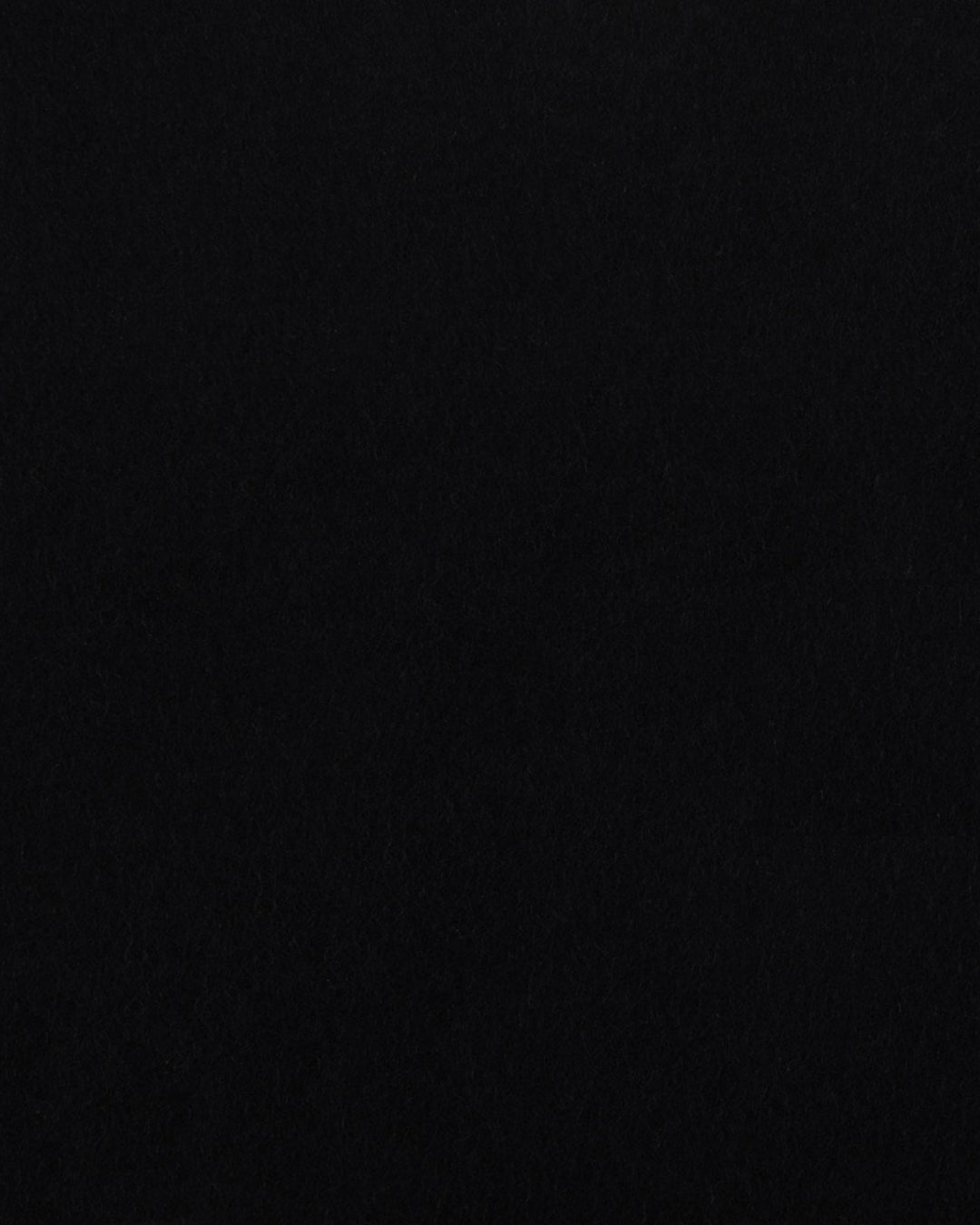 Black Wool Heavy Flannel Pant