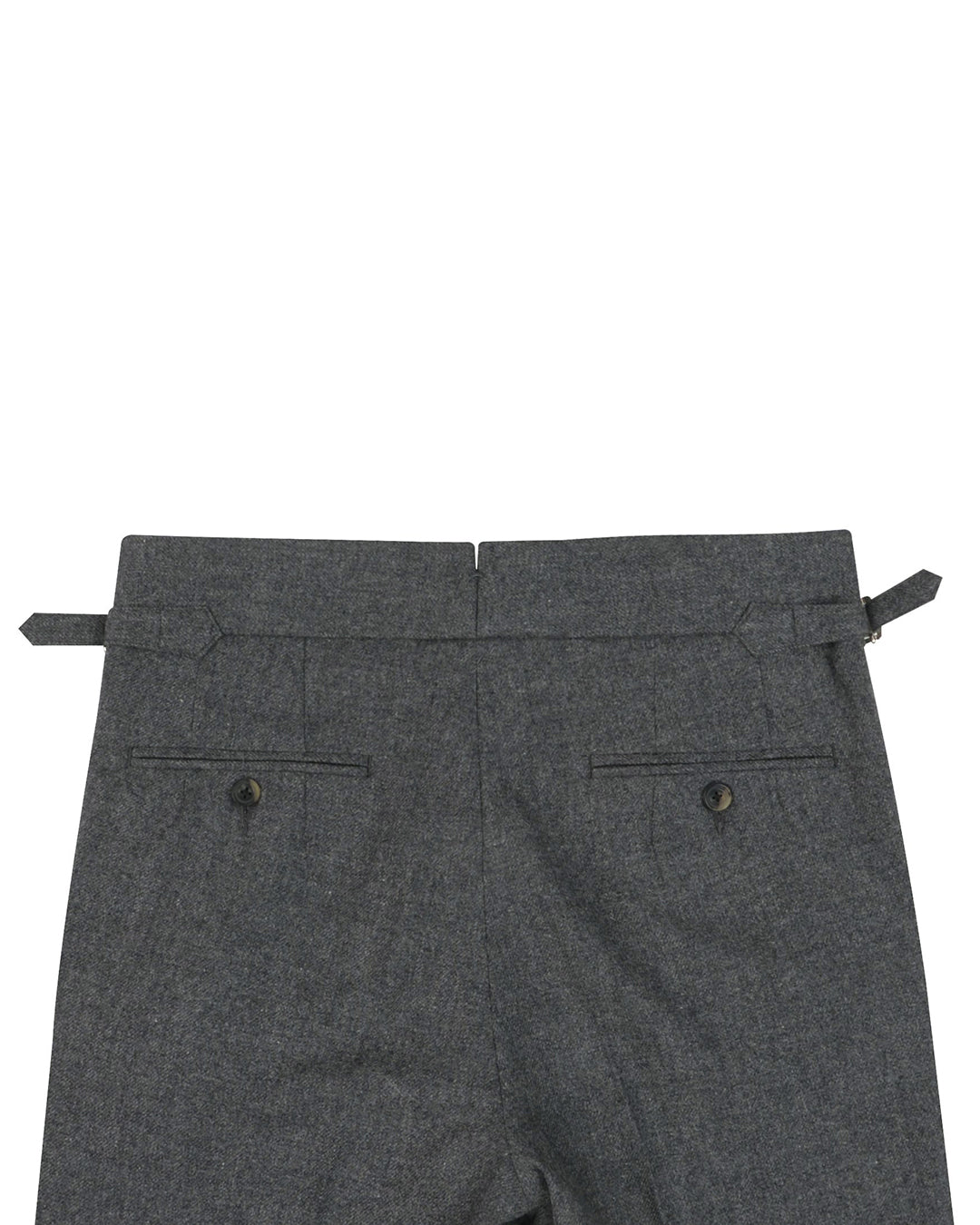 EThomas Wool Cashmere: Dark Grey Twill