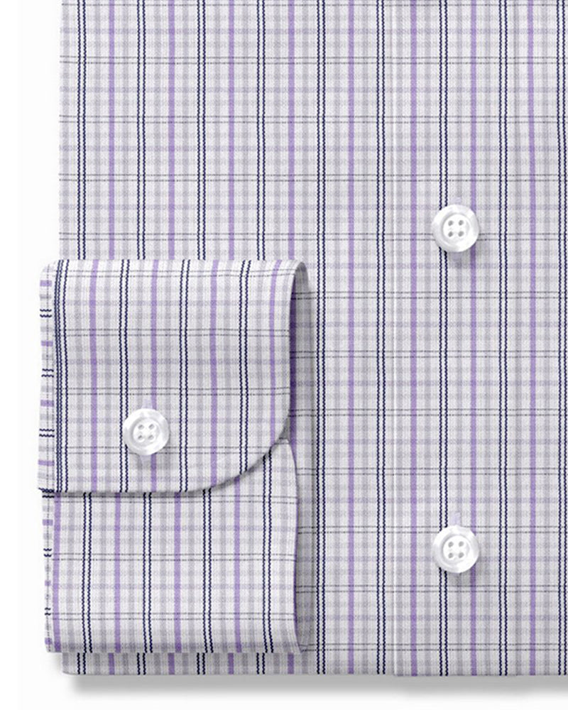 Alumo Navy and Purple Tattersall Checks