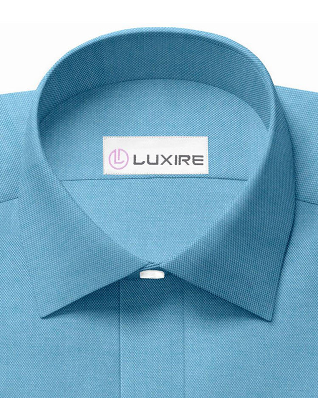 Aqua Blue Casual Oxford