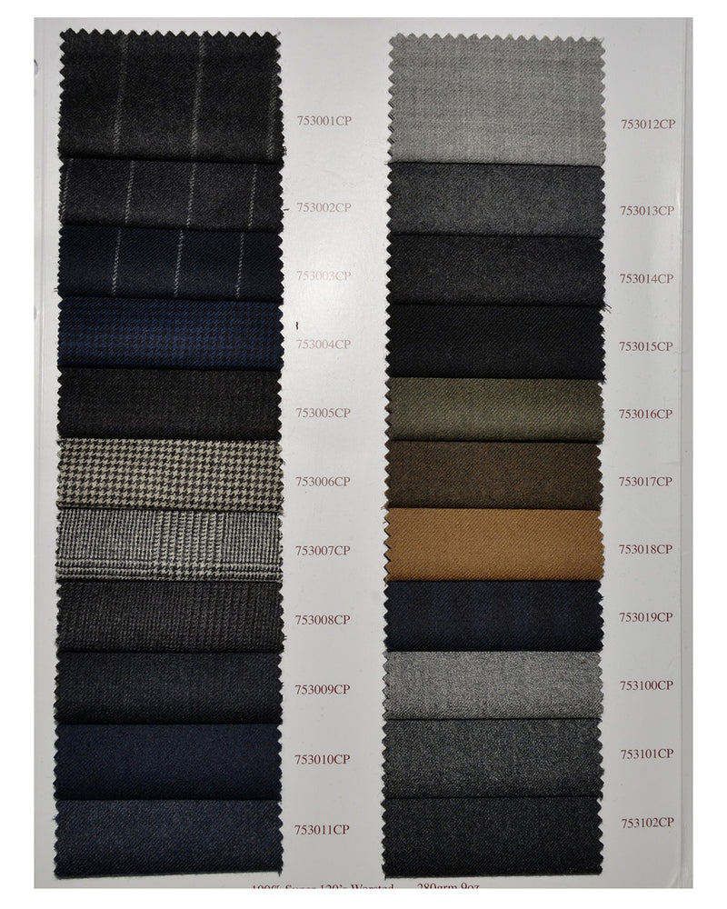 Holland Sherry Classic Worsted Flannel Dark Grey With Light Grey Flannel