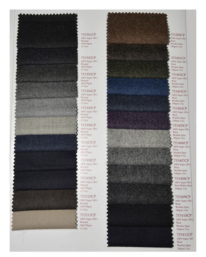 Holland Sherry Classic Worsted Flannel Dark Grey With Light Grey Flannel
