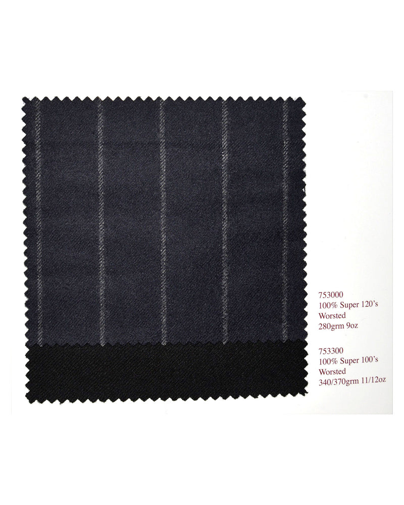 Holland Sherry Classic Worsted Flannel Dark Grey With Light Grey Flannel