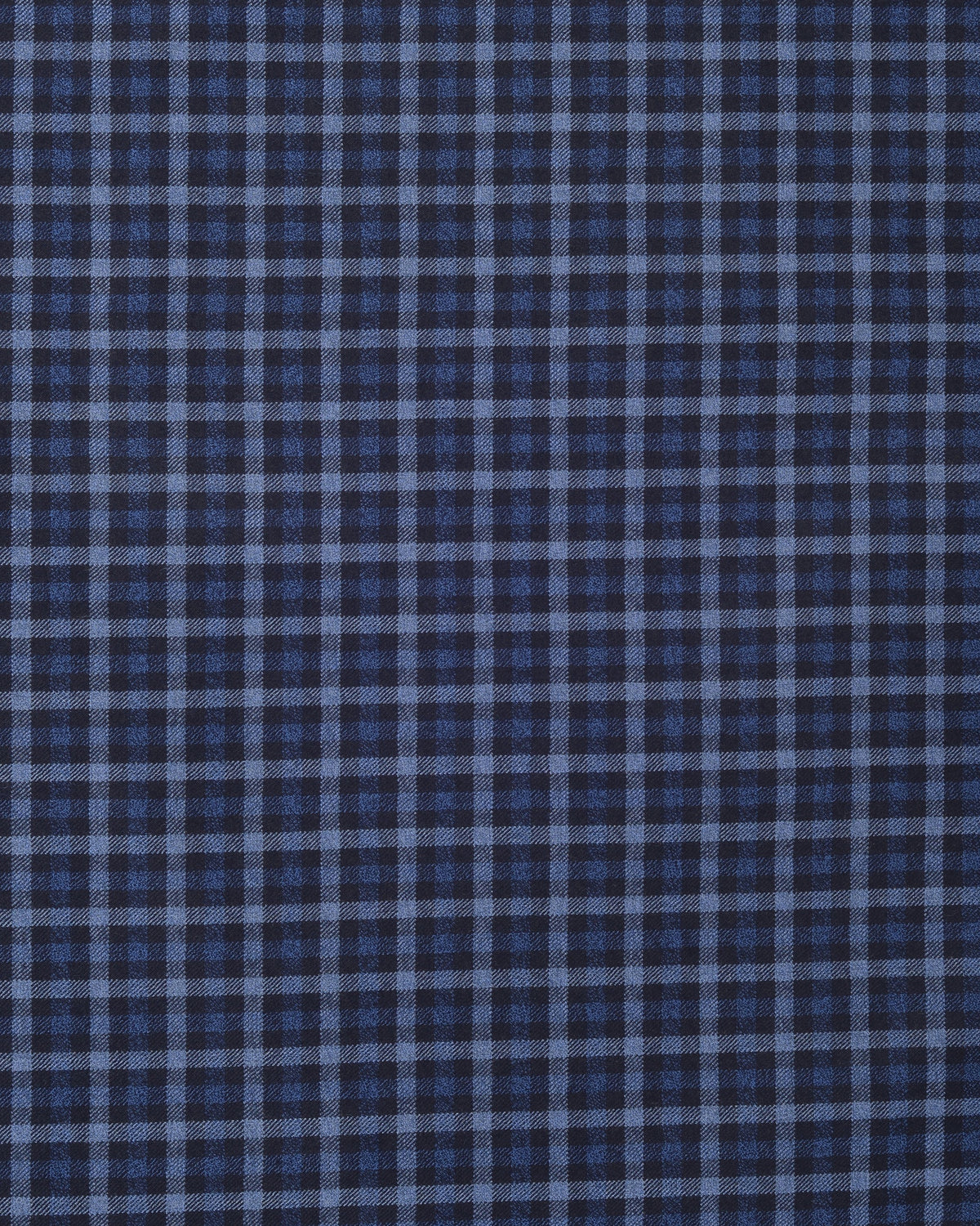 VBC Blue & Black Checks Twill Pant - 2