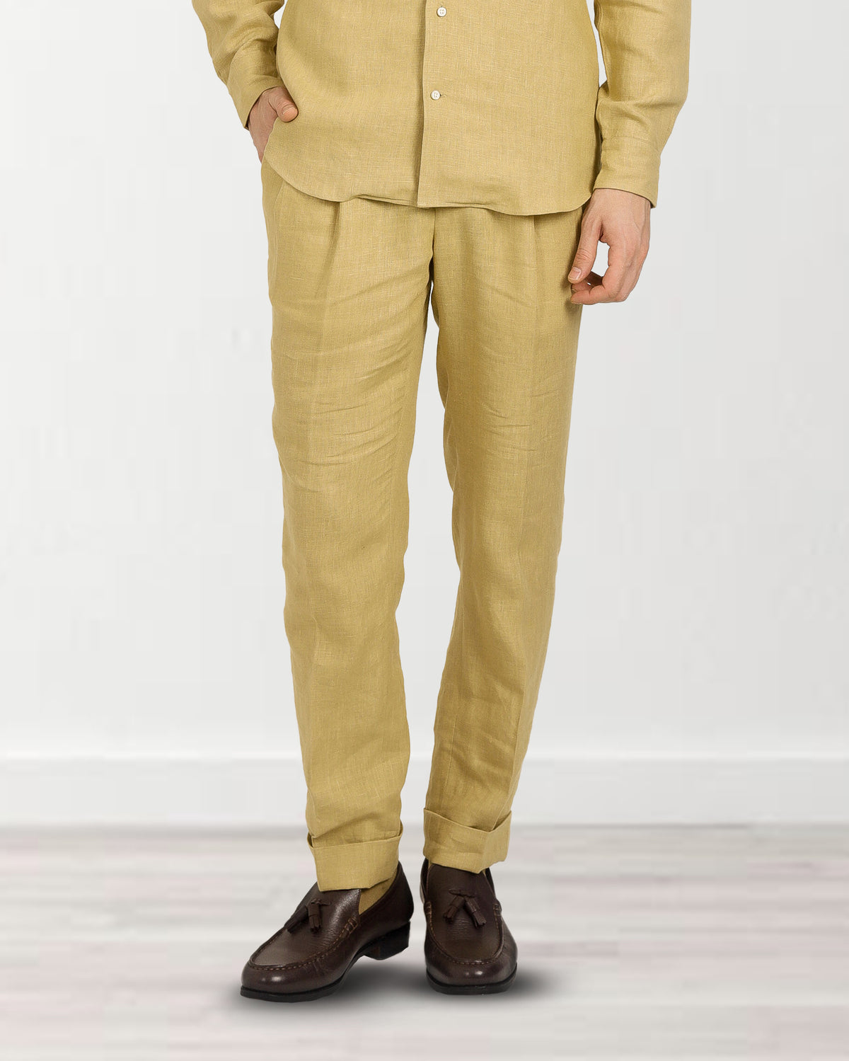 Goldish Yellow Linen - 1
