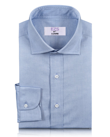 EZS Sky Blue Pinpoint Oxford Shirt