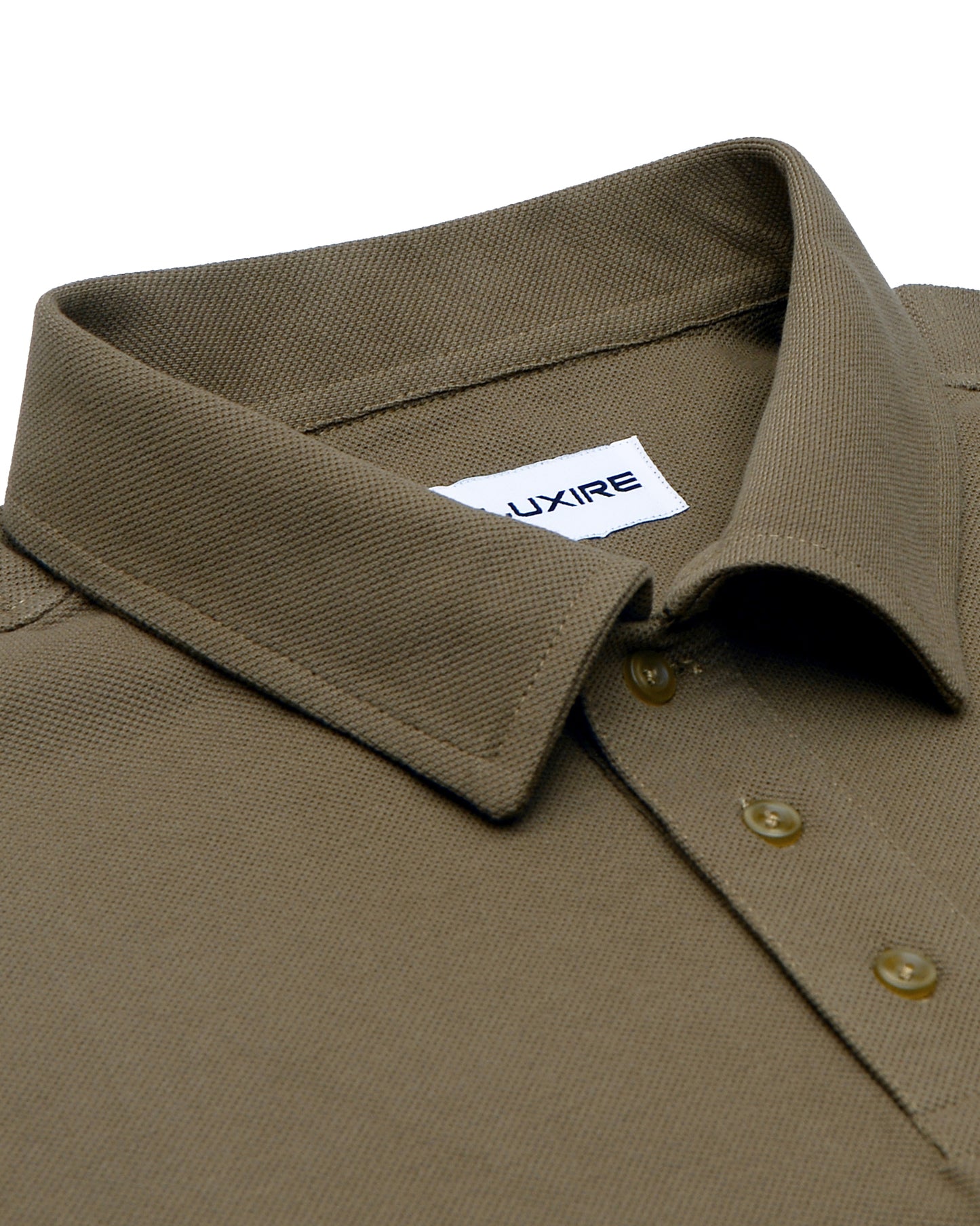 EZS Aria Olive Long Sleeve Polo