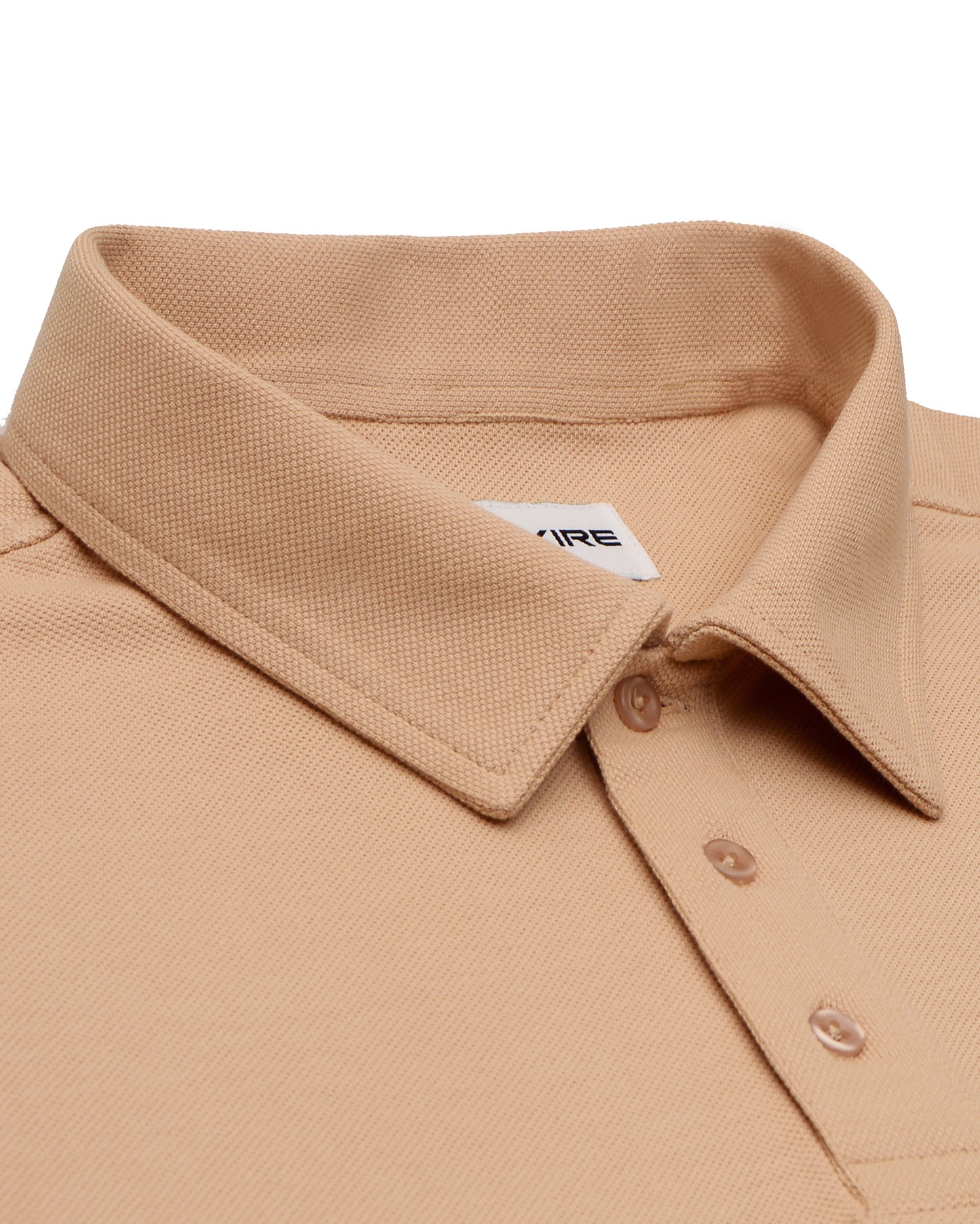 EZS Aria Beige Long Sleeve Polo