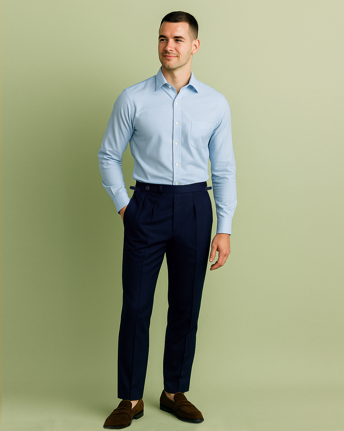 Vitale Barberis Canonico - 120s 2 Ply Navy Pant - 2