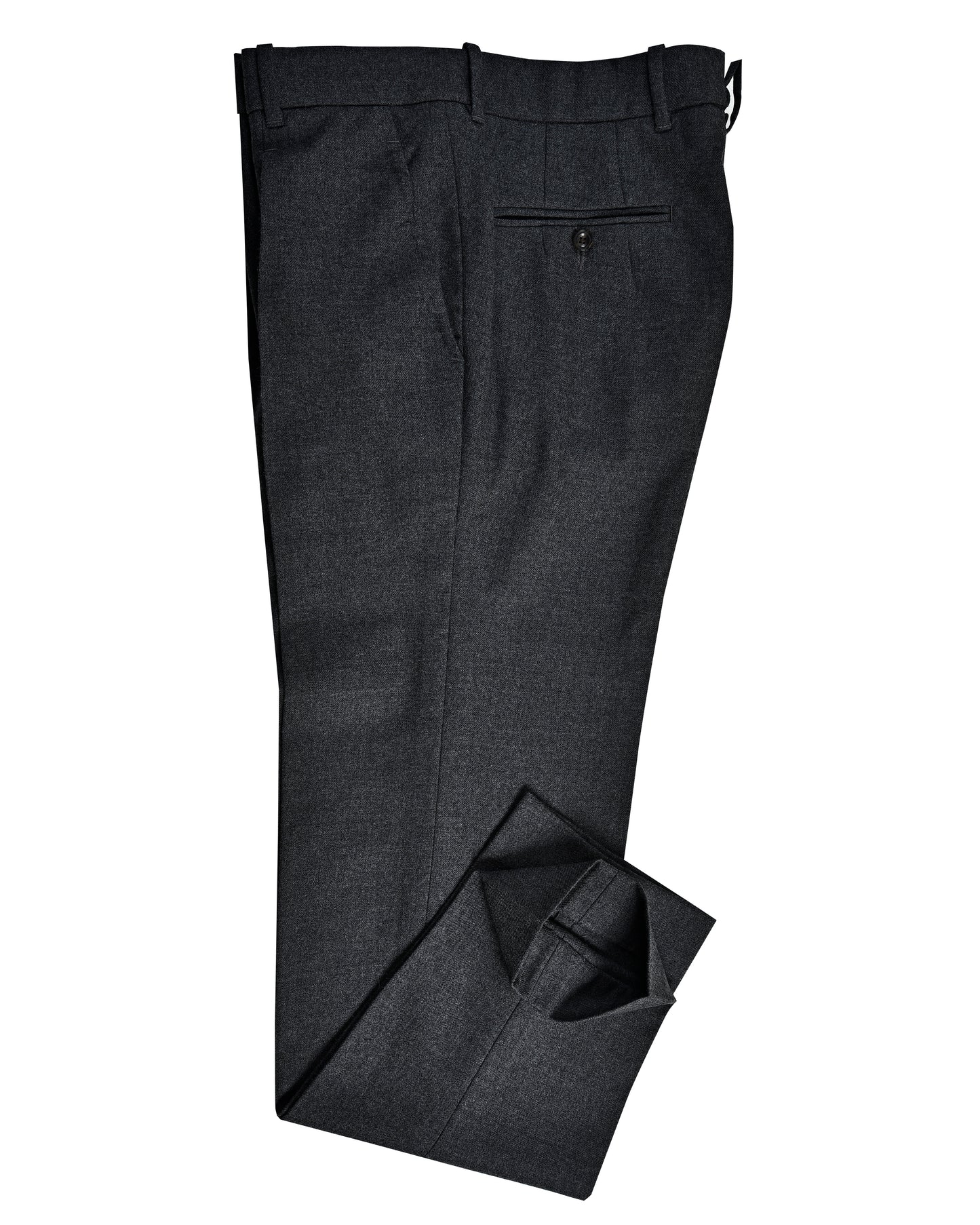 Dugdale Dark Grey Wool Flannel Pant