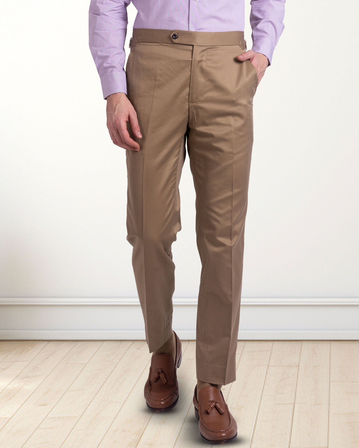 British Khaki Twill Pant - 1