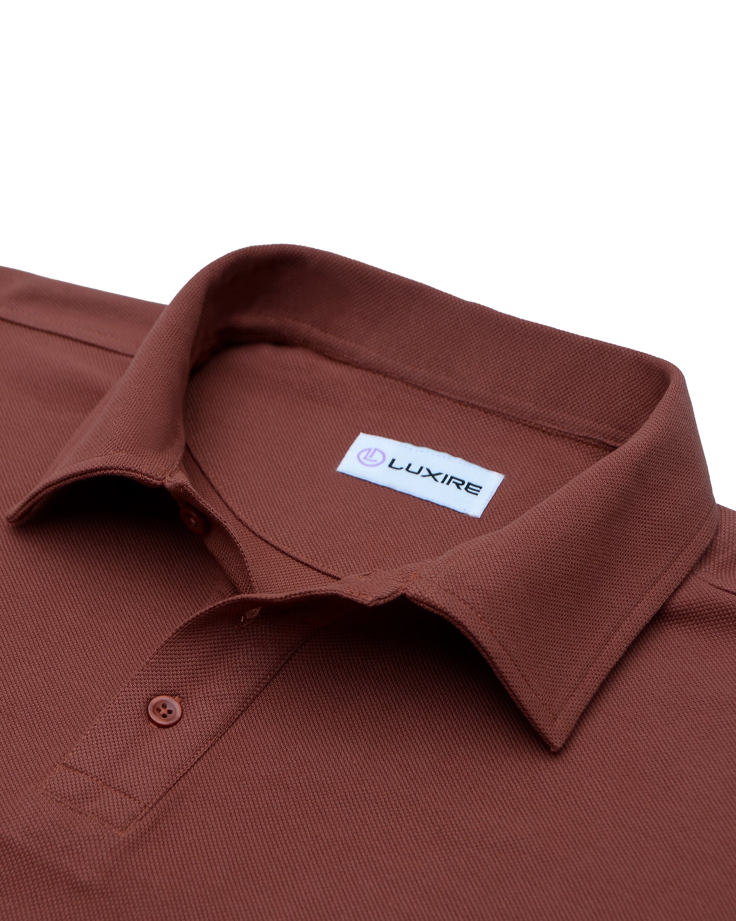 EZS Aria Rust Long Sleeve Polo