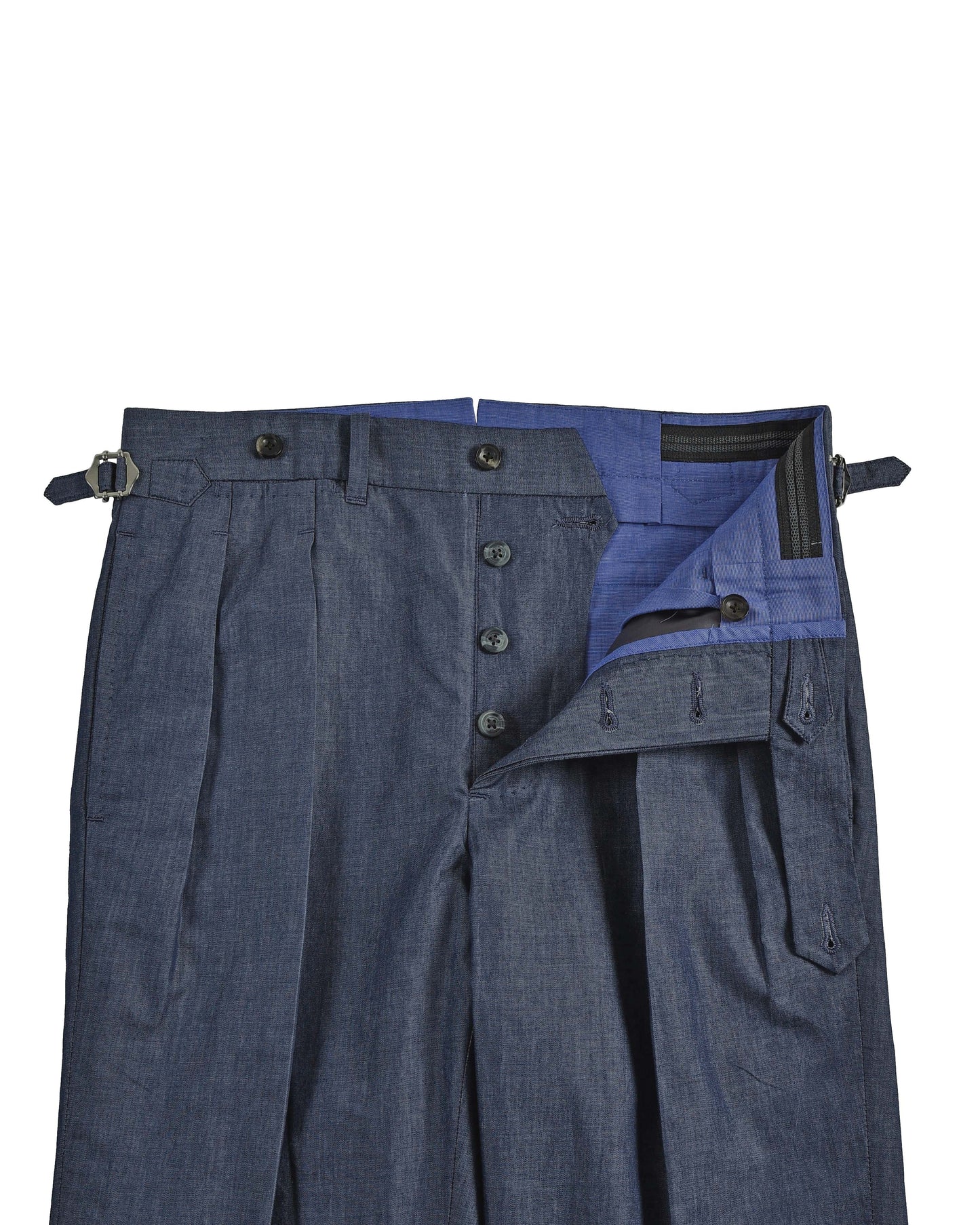 Navy Chambray Pant