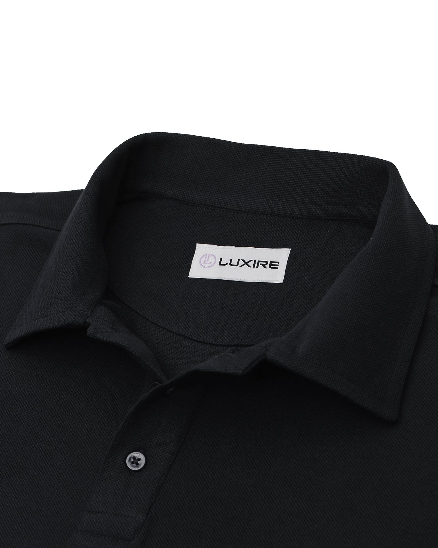 EZS Aria Black Long Sleeve Polo