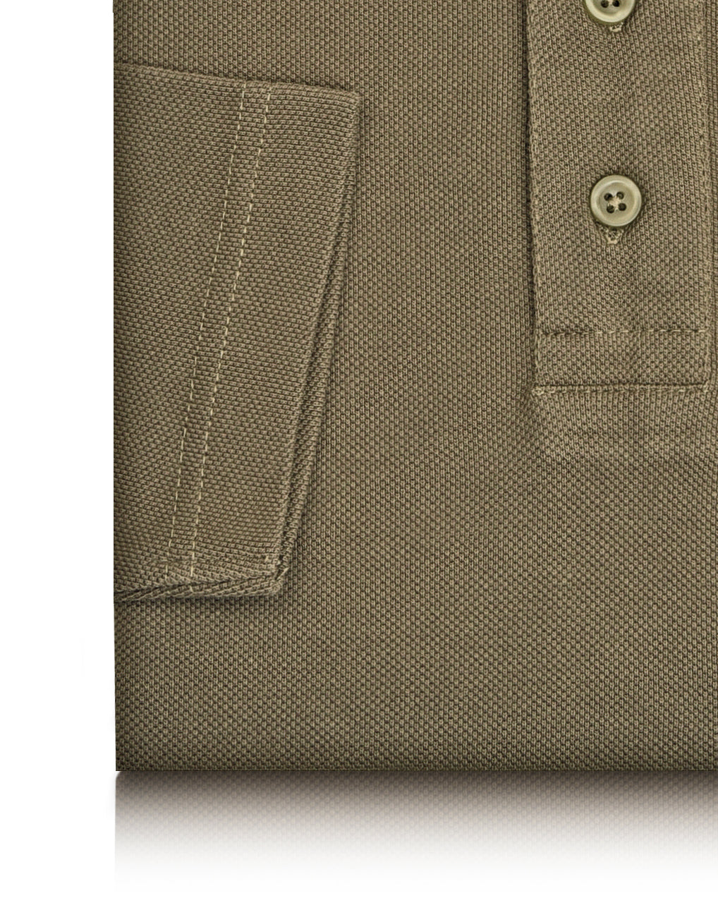 EZS Aria Olive Long Sleeve Polo