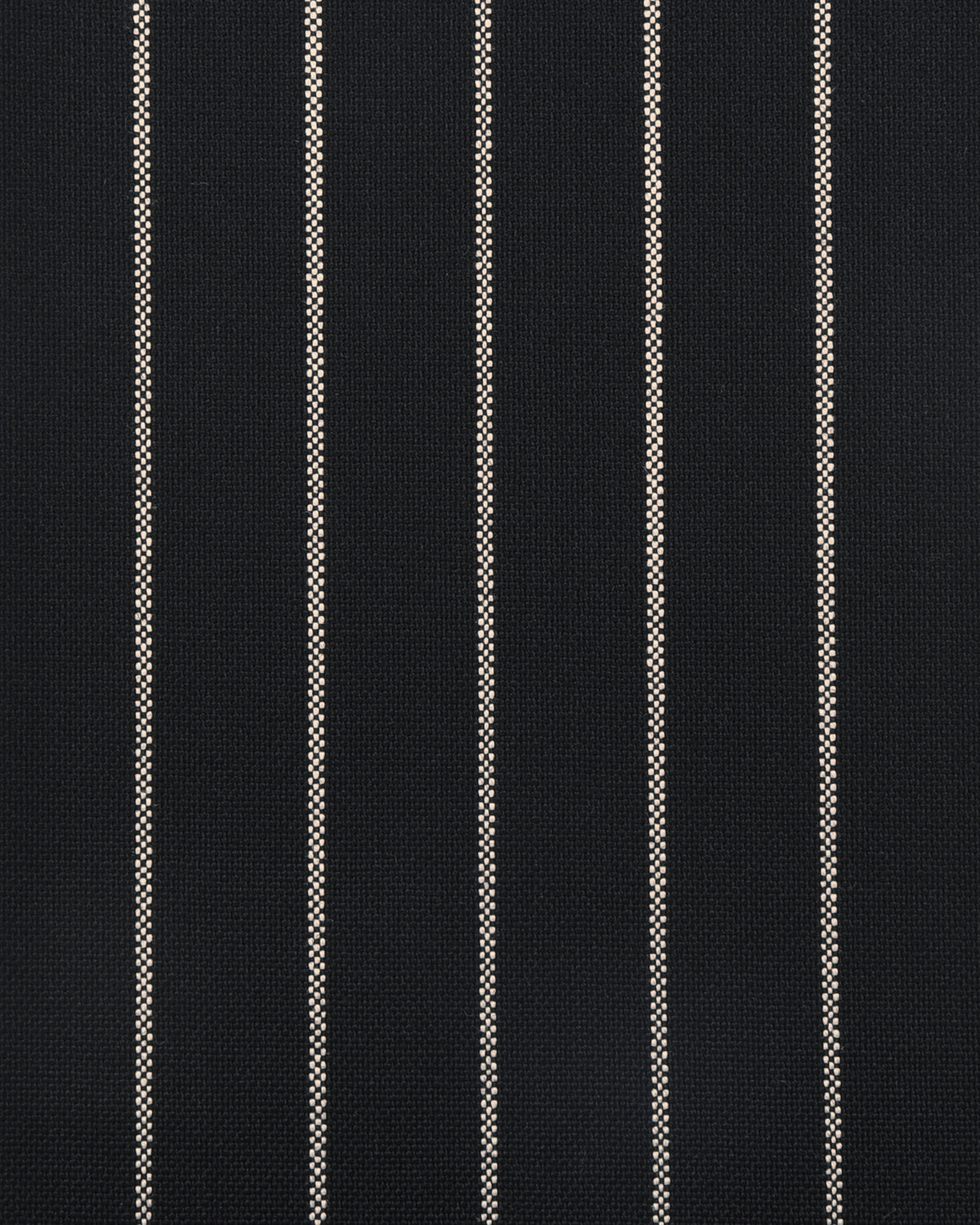 Holland & Sherry Crispaire Black Chalk Stripe - 2