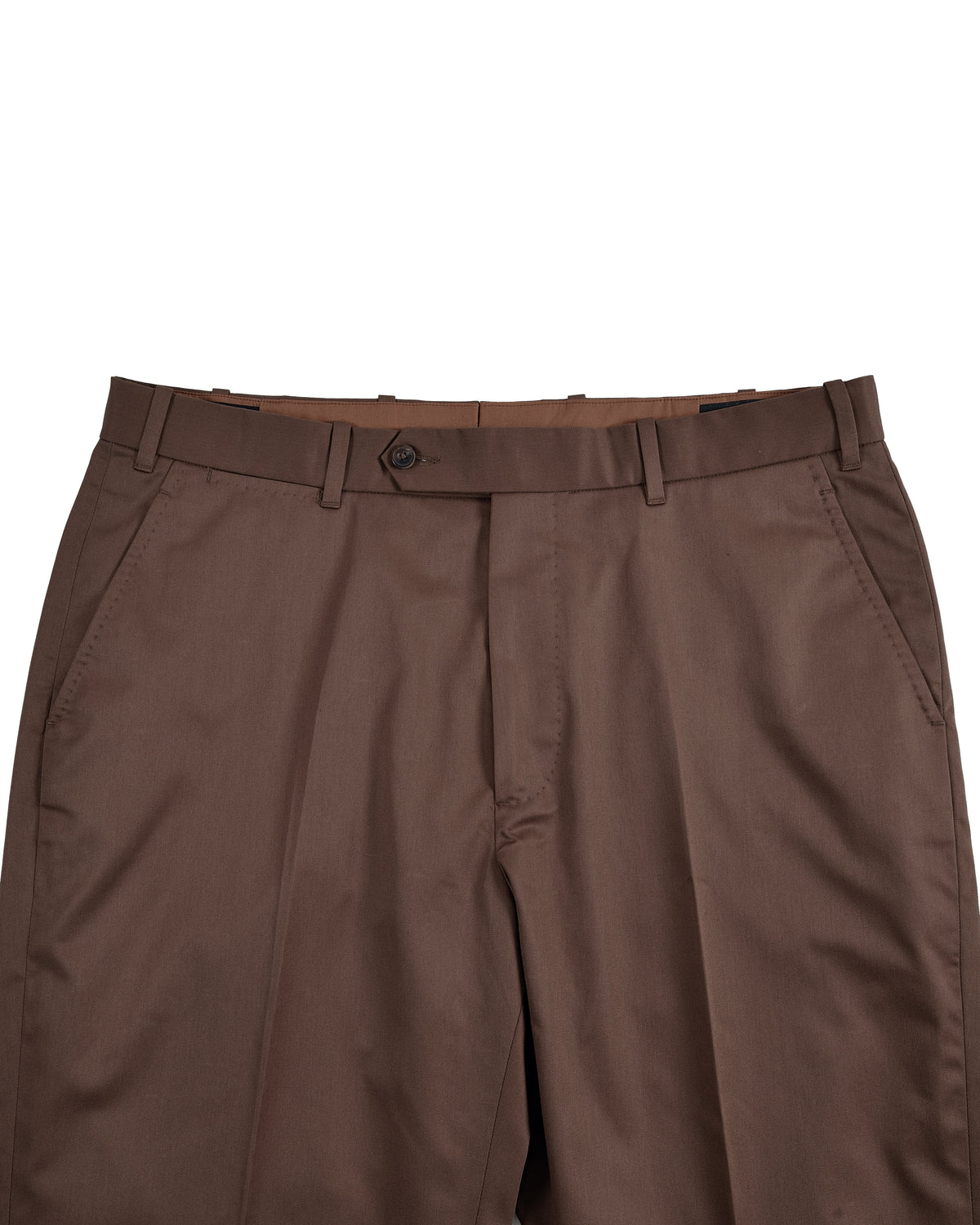Coffee Cotton Twill Pant - 3