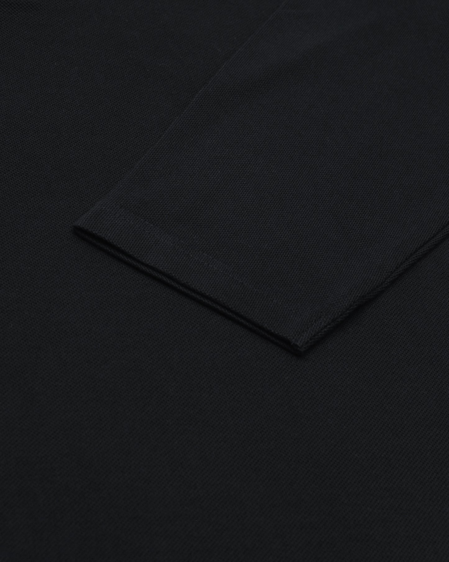 EZS Aria Black Long Sleeve Polo