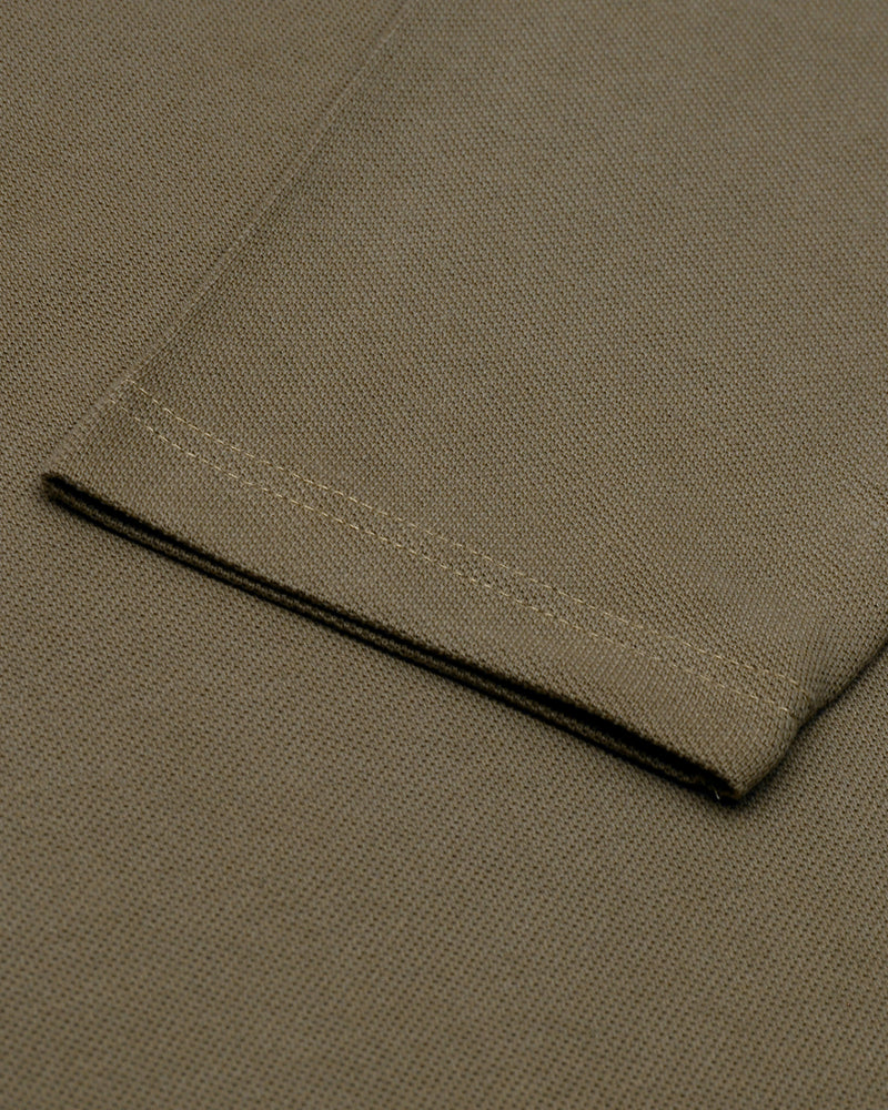EZS Aria Olive Long Sleeve Polo