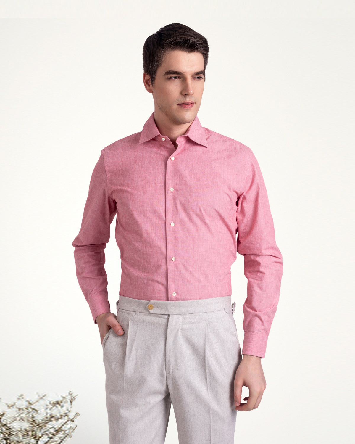 Summer Red End on End Shirt - 2