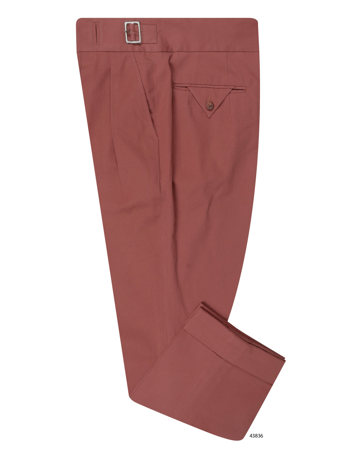 Gurkha Pant in Dugdale Cotton Brick Red Twill - 1