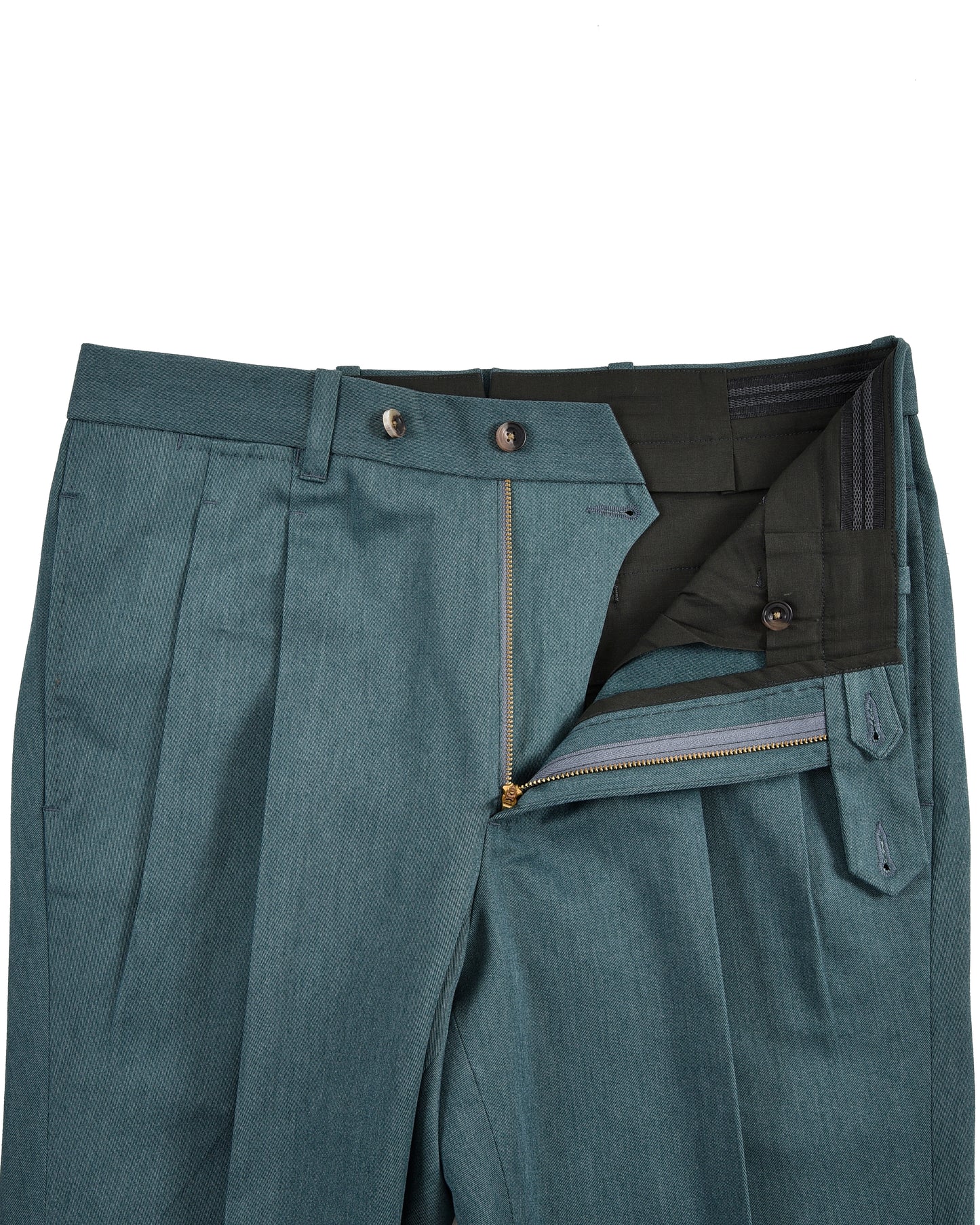 Dark Shaded Green Cotton Twill Pant