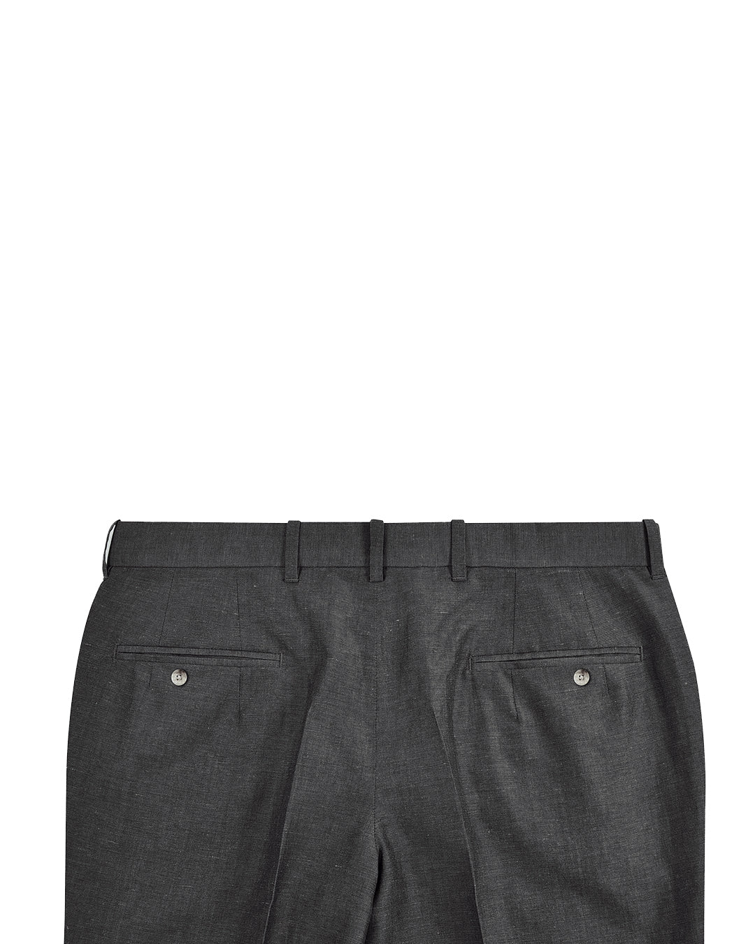 Vitale Barberis Canonico -  Dark Grey Wool Linen Dress Pant - 4