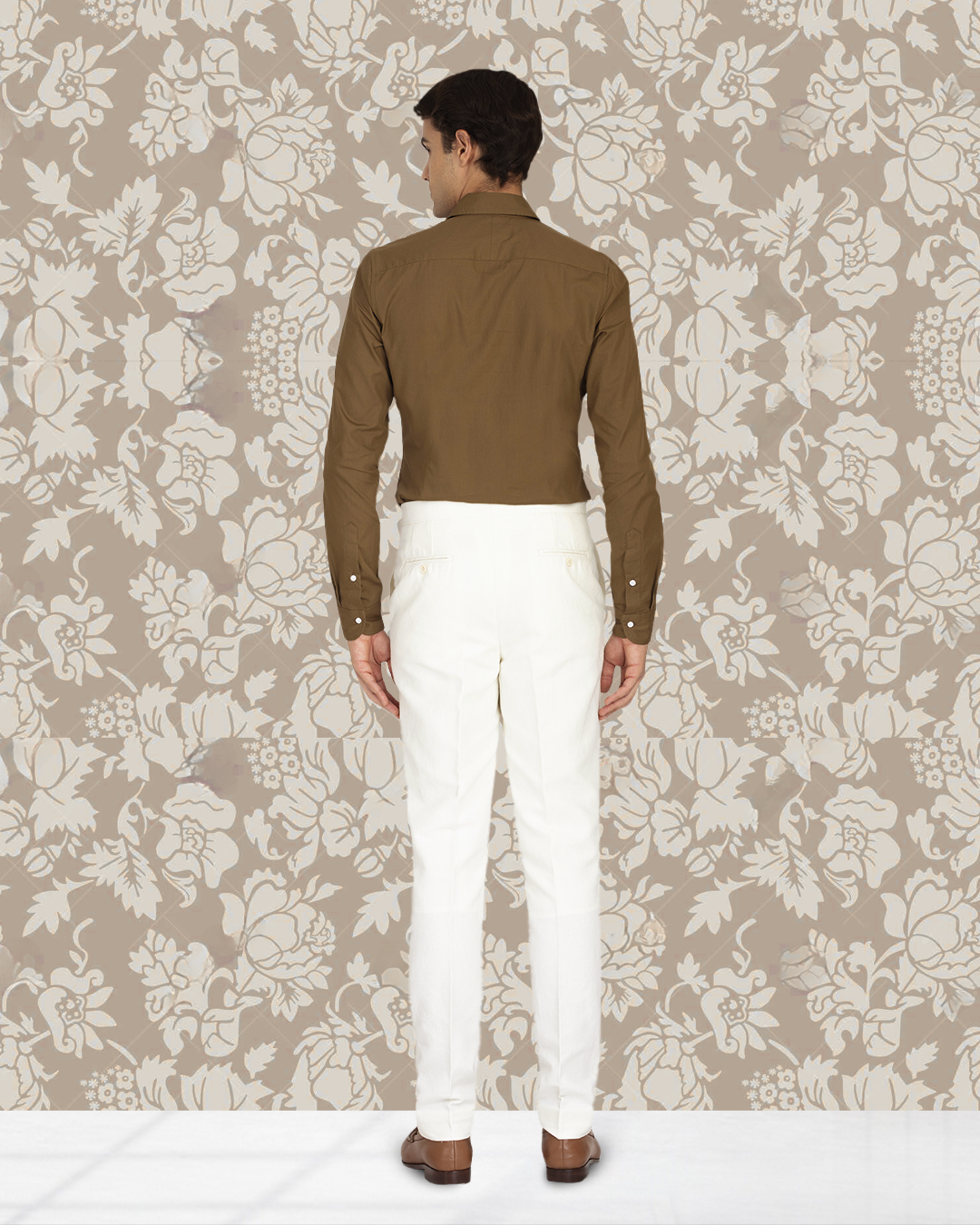 Linen Cotton Canvas: Cream Pant