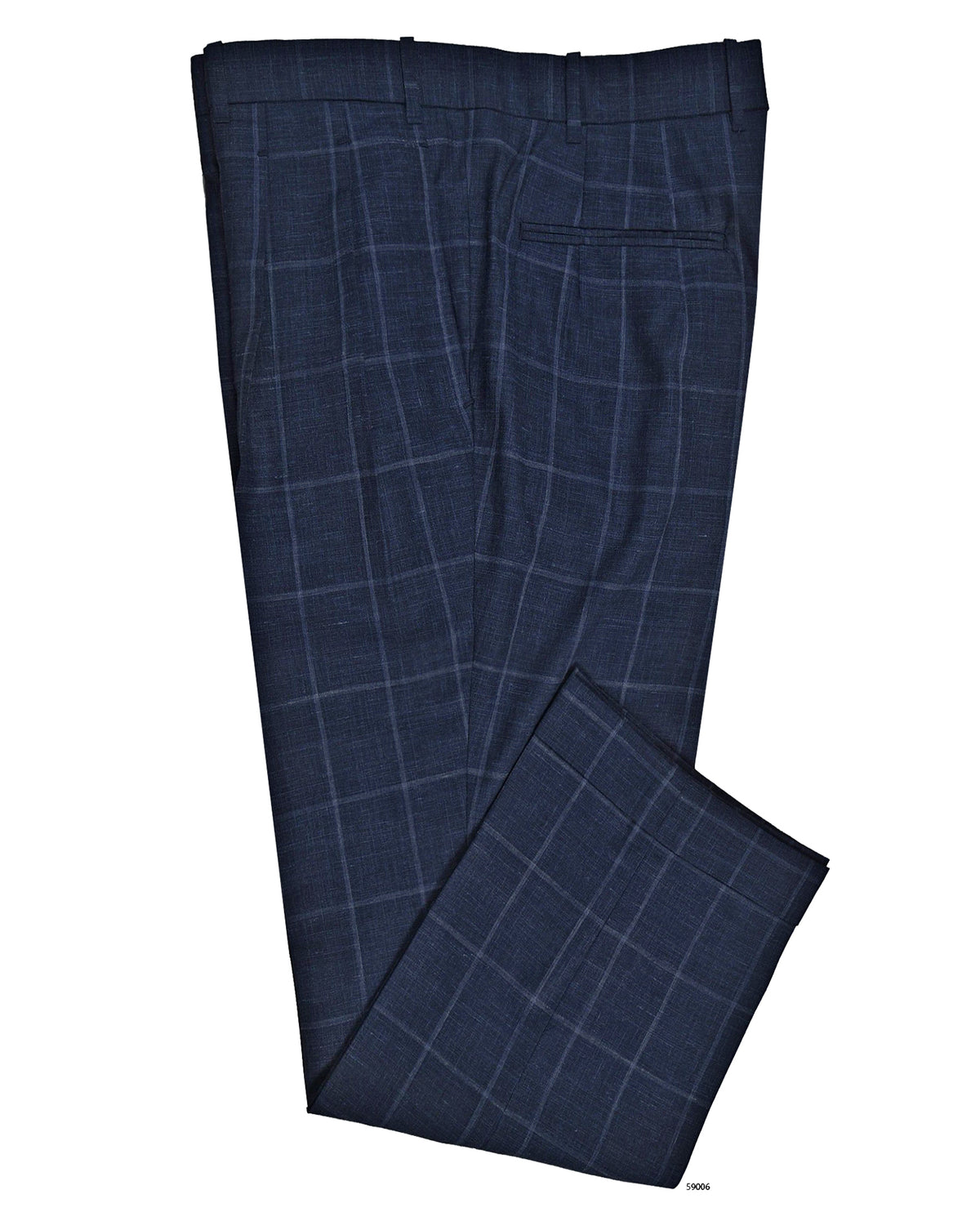 Loro Piana: Dark Blue Windowpane - 1