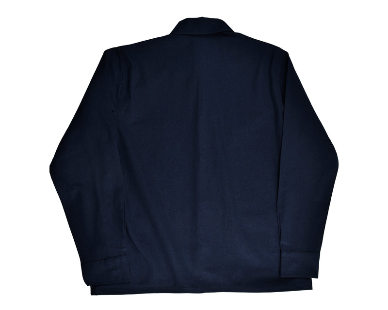 Fresco Cotton Ink Blue Shirt Jacket