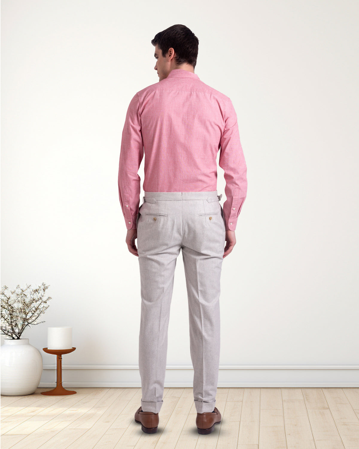 Summer Red End on End Shirt - 6