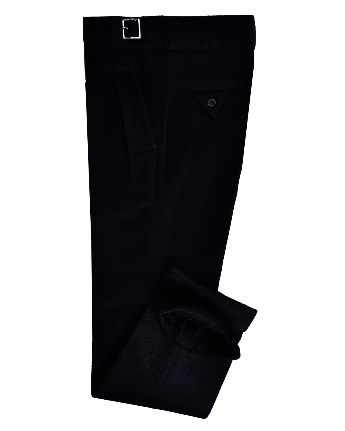 Gurkha Pant in VBC Black Wool Flannel - 2