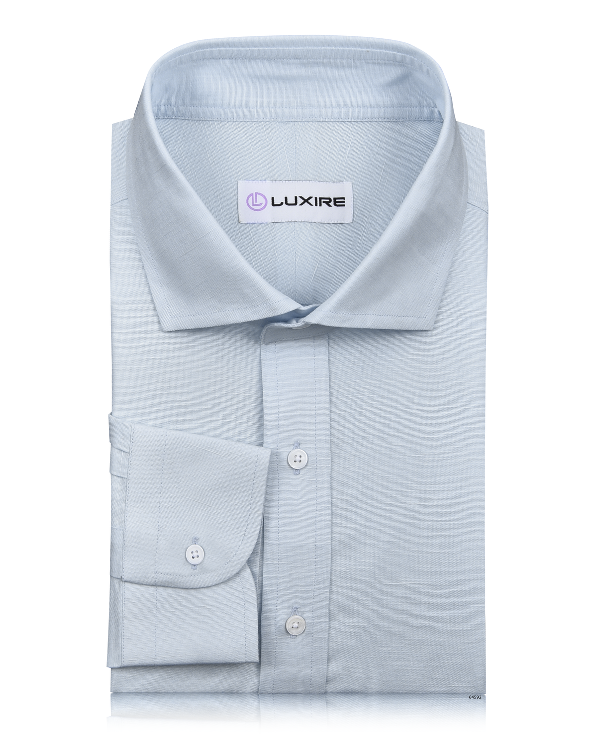 Powder Blue Linen Shirt - 1