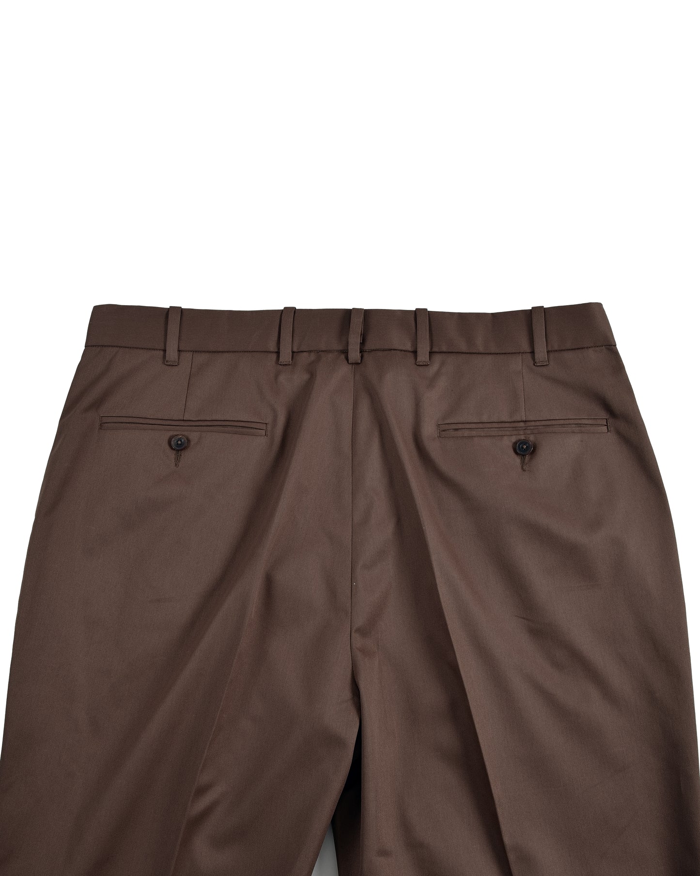 Coffee Cotton Twill Pant