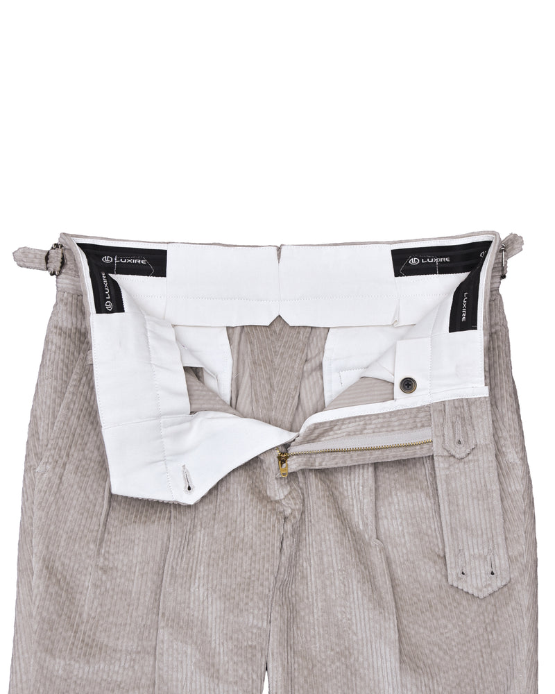 Modrone Corduroy Seersucker Beige - 8 Wale
