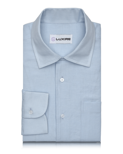 Powder Blue Linen Shirt