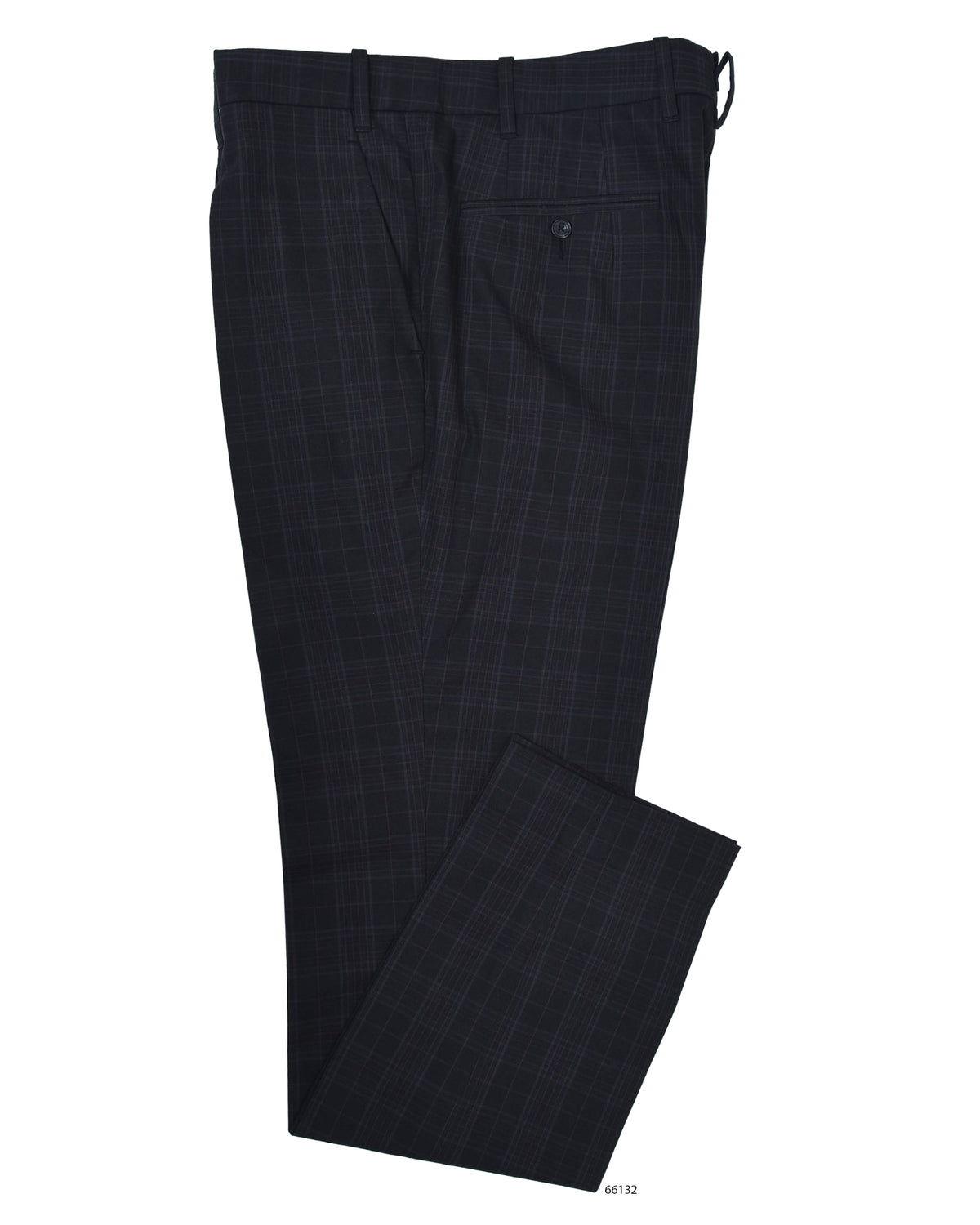 Black Grey Checks Pant - 1