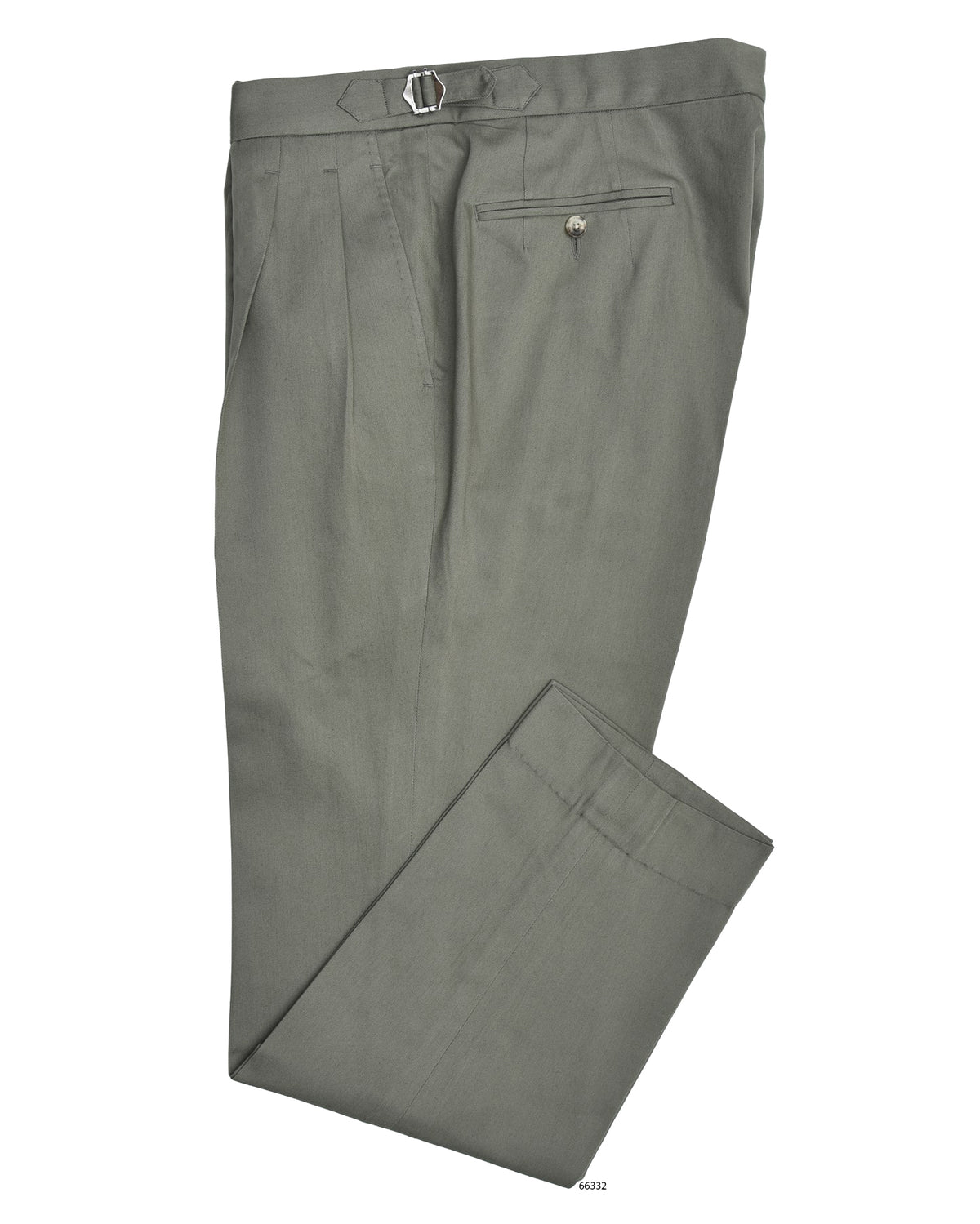 Sondrio: Washed Olive Twill - 1